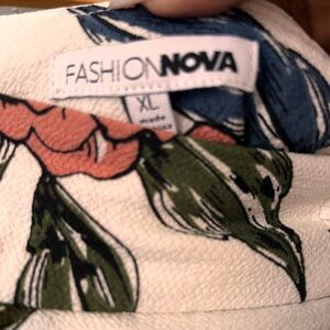 FashionNova wide leg floral pants